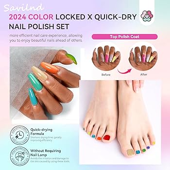 Amazon.com : SAVILAND Nail Polish Set Air-Dry: 36 Colors Nail